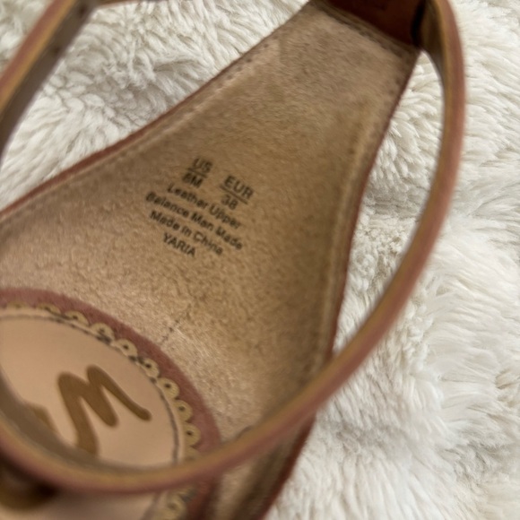 Sam Edelman Suede Leather Studded Open Toe Chunky Heels Size 8 - Picture 14 of 16